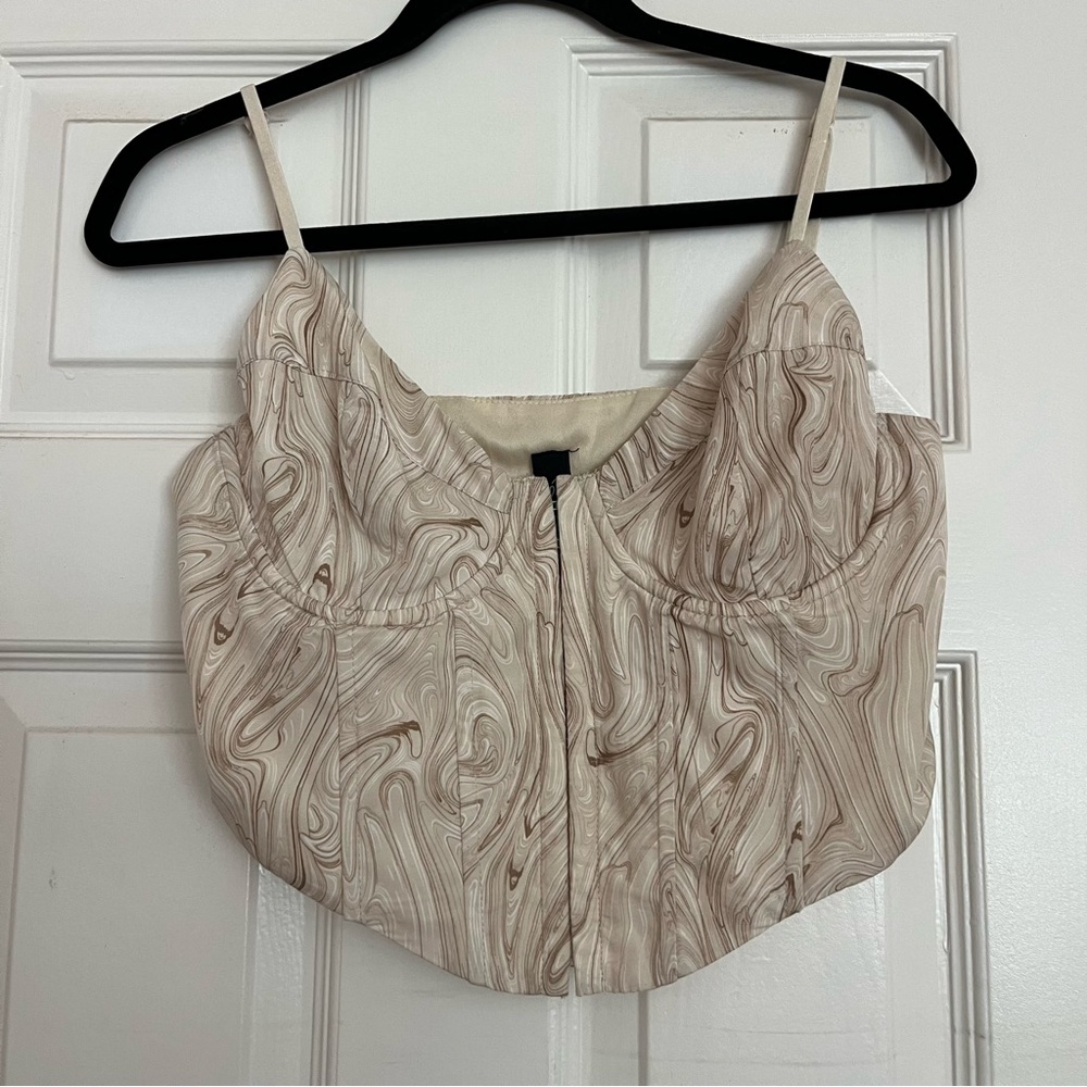 Espresso Marble Corset Top (Windsor)